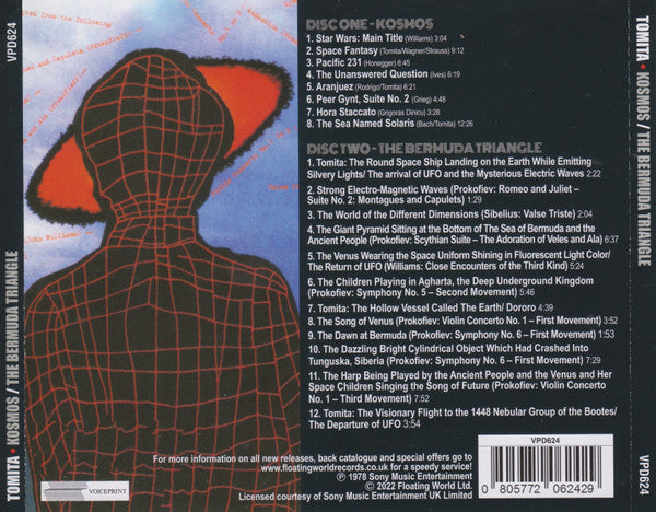 Tomita : Kosmos / The Bermuda Triangle (2xCD, Album, Comp, RE)