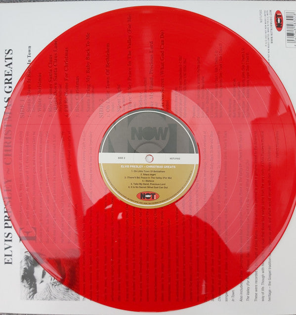 Elvis Presley : Elvis Presley - Christmas Greats  (LP, Album, Comp, Red)