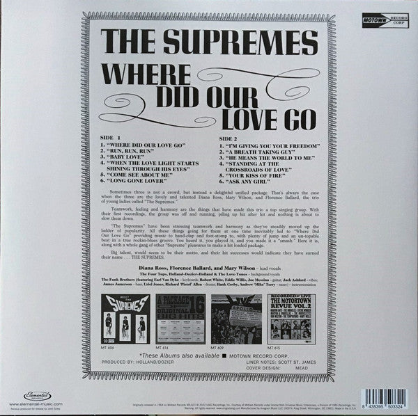 The Supremes : Where Did Our Love Go (LP, Album, RSD, Ltd, RE, 140)