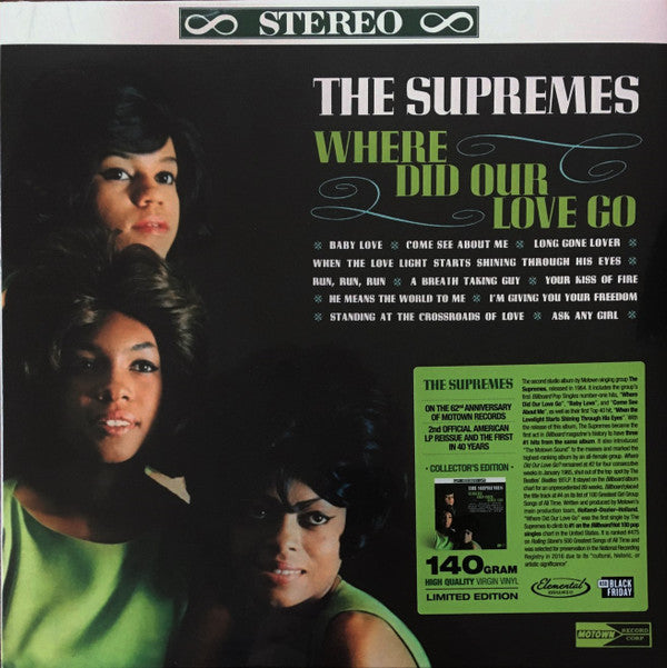 The Supremes : Where Did Our Love Go (LP, Album, RSD, Ltd, RE, 140)