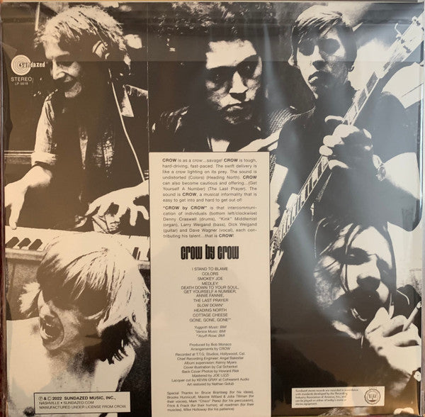 Crow (4) : Crow By Crow (LP, Album, RE, Gre)