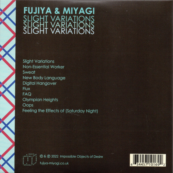 Fujiya & Miyagi : Slight Variations (CD, Album)