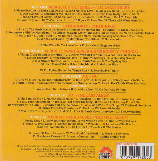 Merrell Fankhauser : Goin' Round In My Mind - The Merrell Fankhauser Anthology 1964-1979 (6xCD, Comp + Box)