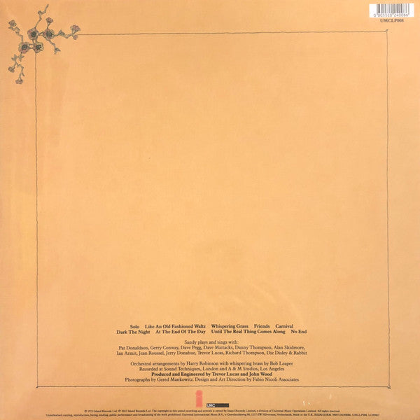 Sandy Denny : Like An Old Fashioned Waltz (LP, Album, RE, Emb)