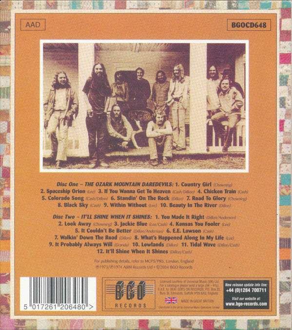 The Ozark Mountain Daredevils : The Ozark Mountain Daredevils / It'll Shine When It Shines (2xCD, Album, Comp, RE)