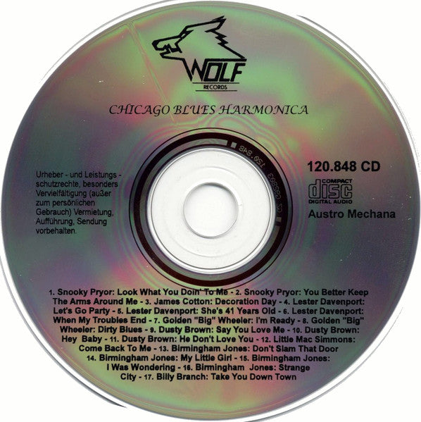 Various : Chicago Blues Harmonica (CD, Comp)
