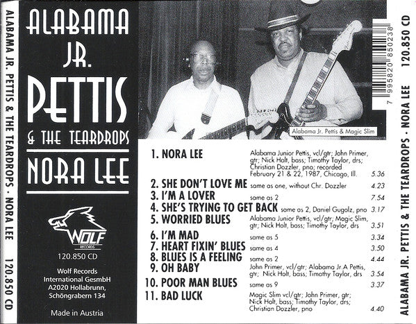 Alabama Junior Pettis & Magic Slim & The Teardrops With Magic Slim, John Primer : Nora Lee (CD, Comp, RE)