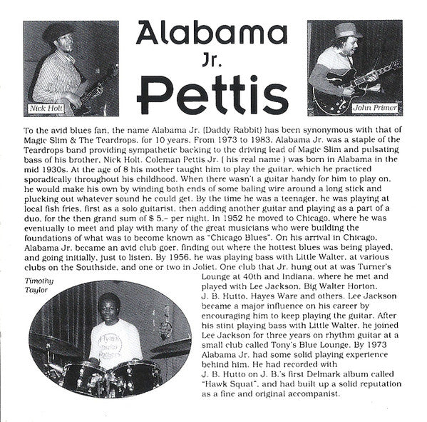 Alabama Junior Pettis & Magic Slim & The Teardrops With Magic Slim, John Primer : Nora Lee (CD, Comp, RE)