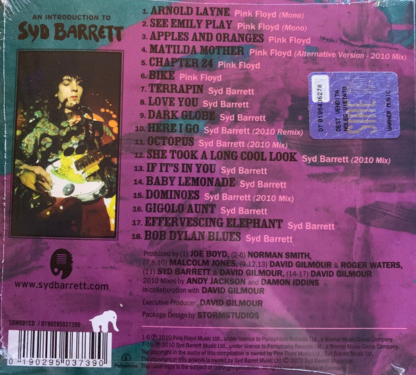 Syd Barrett : An Introduction To Syd Barrett (CD, Comp, Mono, RP, Dig)