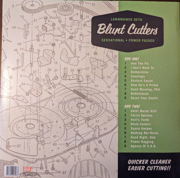 Lawnmower Deth : Blunt Cutters (LP, Album, Ltd, Gre)