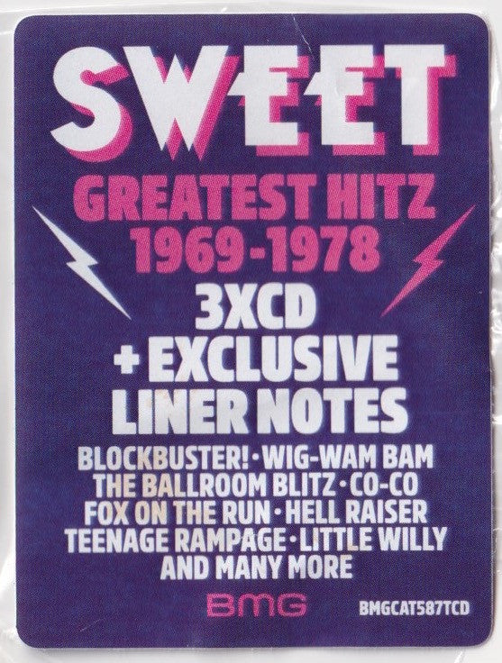 The Sweet : Greatest Hitz 1969-1978 (3xCD, Comp)
