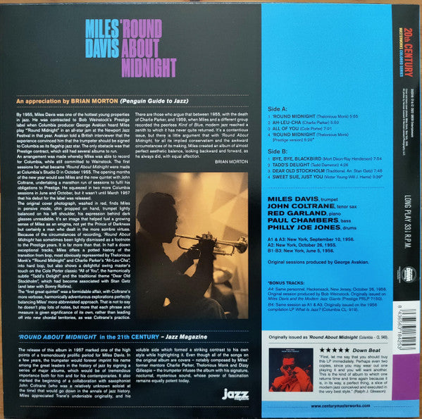 Miles Davis : 'Round About Midnight (LP, Album, Ltd, RE, Pur)