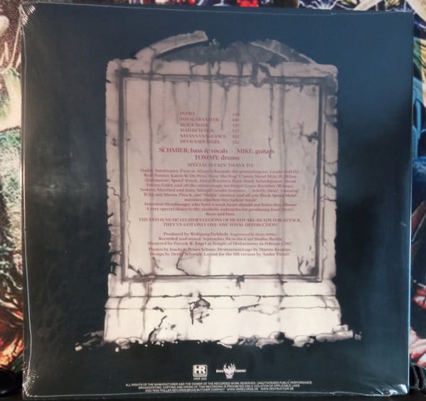 Destruction : Sentence Of Death (12", MiniAlbum, Ltd, Num, Pic, RE, RP, US )