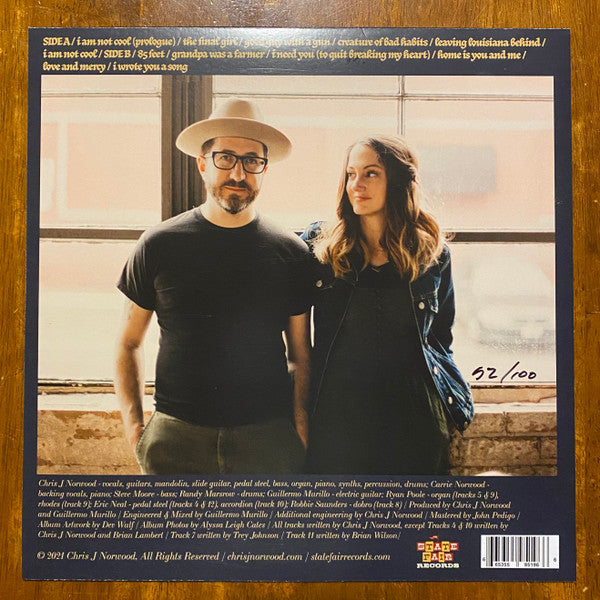 Chris J Norwood : I Am Not Cool (LP, Album, Ltd, Num, Sig)