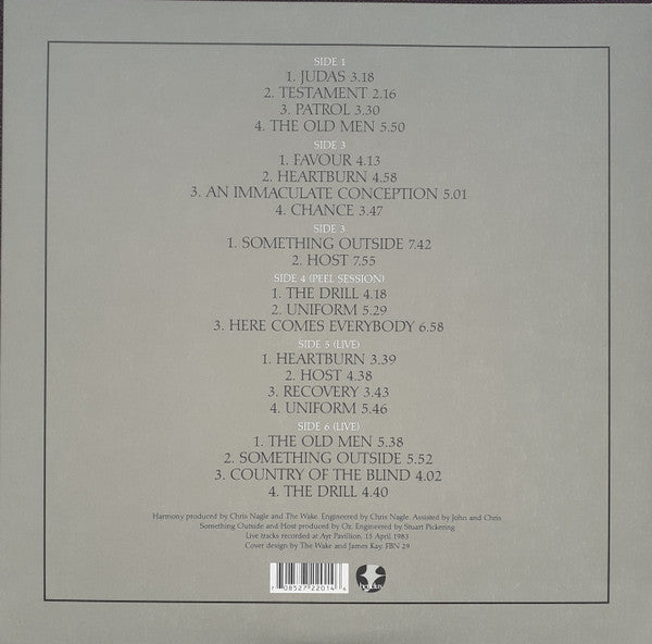 The Wake : Harmony (3xLP, Comp, RE)