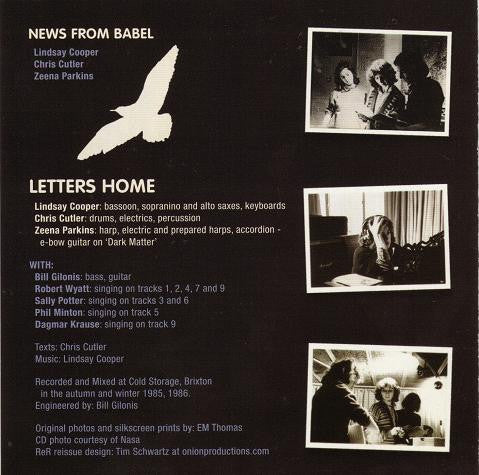 News From Babel : Sirens And Silences / Work Resumed On The Tower / Letters Home (3xCD, Album, Comp, RM)