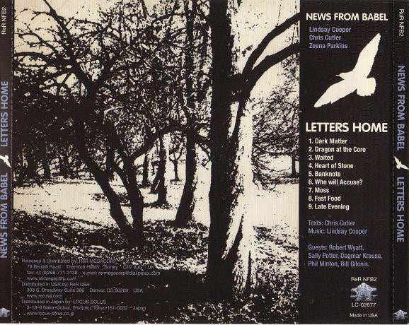 News From Babel : Sirens And Silences / Work Resumed On The Tower / Letters Home (3xCD, Album, Comp, RM)