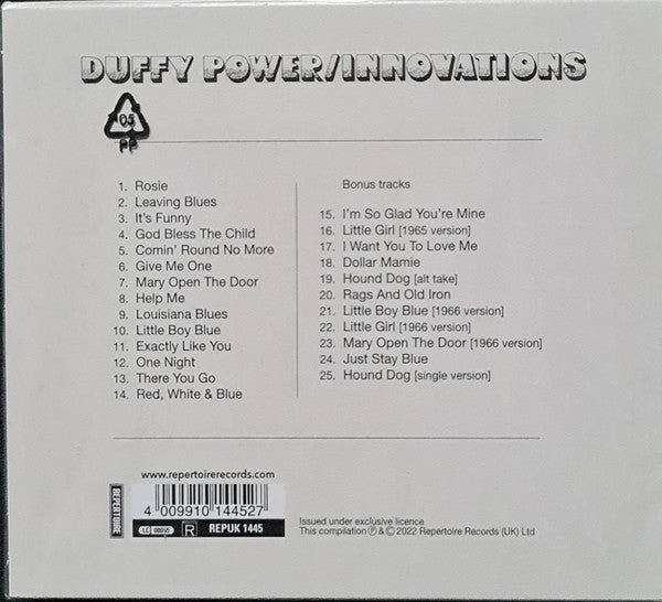 Duffy Power : Innovations (CD, Album, RE, RM)