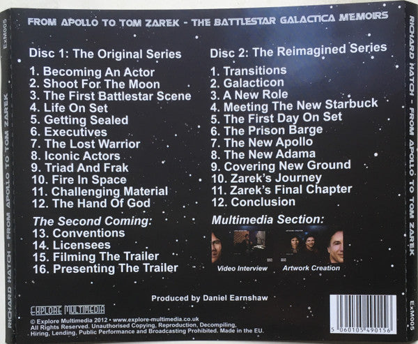 Richard Hatch (2) : From Apollo To Tom Zarek - The Battlestar Galactica Memoirs (CD + CD, Enh)
