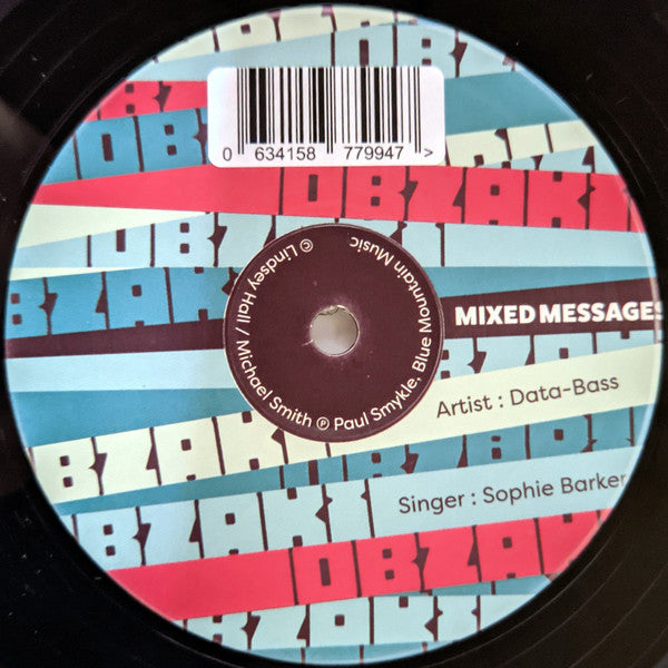 Data Bass Feat Sophie Barker : Mixed Messages / Confusion (10", Single)