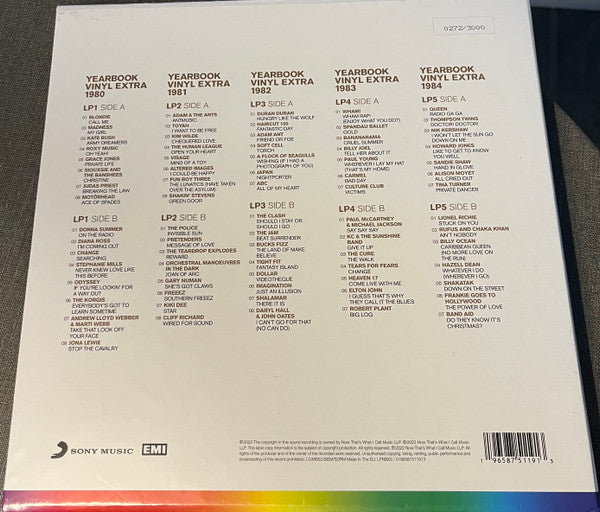Various : Now Yearbook Extra '80-'84 (LP, Comp, '80 + LP, Comp, '81 + LP, Comp, '82 + LP)
