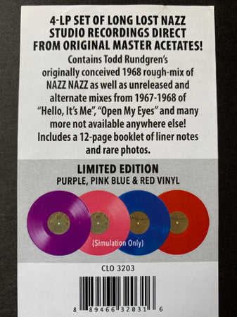 Nazz : Lost Masters & Demos (4xLP, Album, Pur)