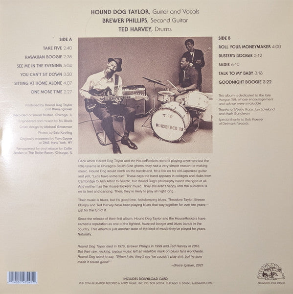 Hound Dog Taylor & The House Rockers : Natural Boogie (LP, Album, RE, RM)