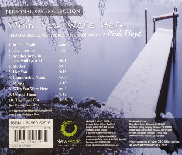 Judson Mancebo : Wish You Were Here - Relaxing Instrumental Renditions Of Songs By Pink Floyd (CD, Album)