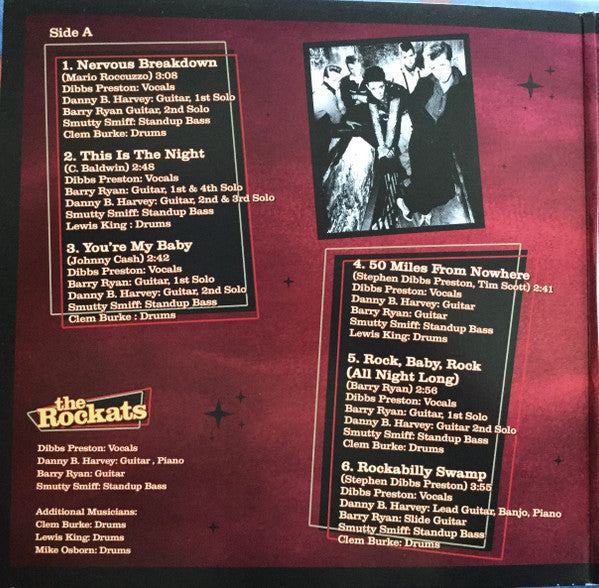 The Rockats : Start Over Again (LP, Album, Ltd, Red)
