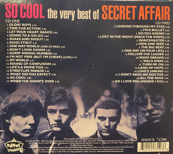 Secret Affair : So Cool (The Very Best Of) (2xCD, Comp)