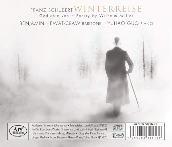 Franz Schubert, Benjamin Hewat-Craw, Yuhao Guo : Winterreise (CD, Album)