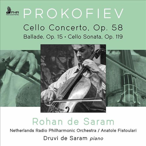 Sergei Prokofiev, Rohan de Saram, Radio Filharmonisch Orkest, Anatole Fistoulari, Druvi de Saram : Cello Concerto, Op. 58 • Ballade, Op. 15 • Cello Sonata, Op. 119 (CD, Album, RM)
