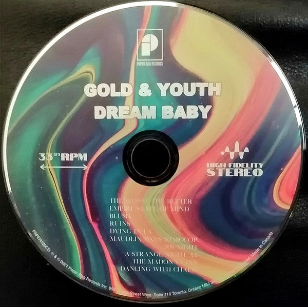 Gold & Youth : Dream Baby (CD, Album, Dig)