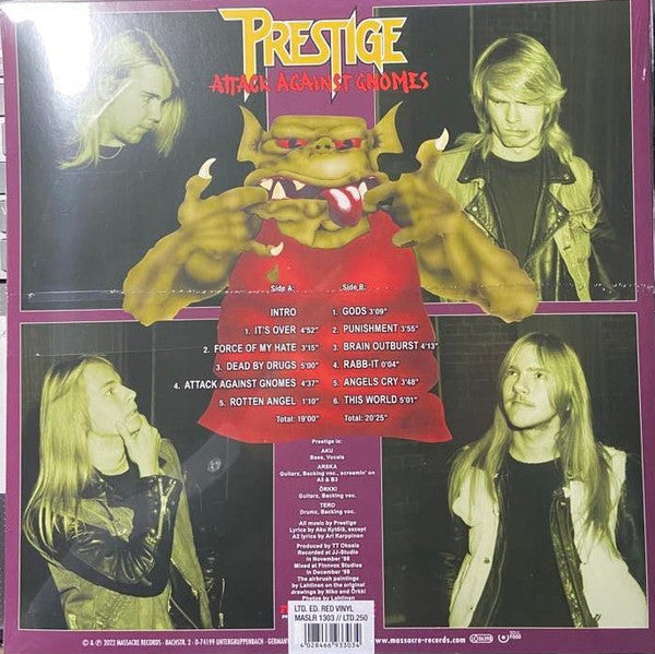 Prestige (9) : Attack Against Gnomes (LP, Album, Ltd, RE, Red)
