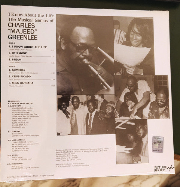 Charles Greenlee : I Know About The Life (LP, Album, Ltd, RE, Blu)