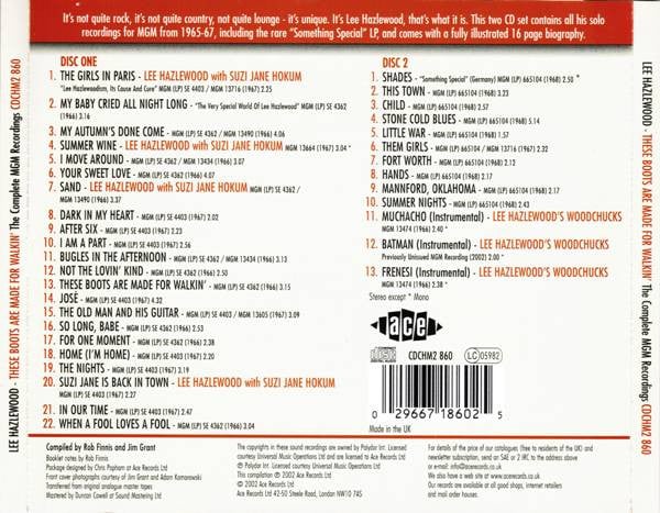 Lee Hazlewood : These Boots Are Made For Walkin' (The Complete MGM Recordings) (2xCD, Comp, Mono, RM)