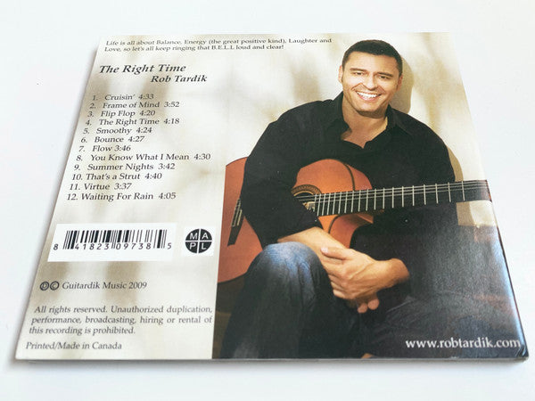 Rob Tardik : The Right Time (CD, Album)