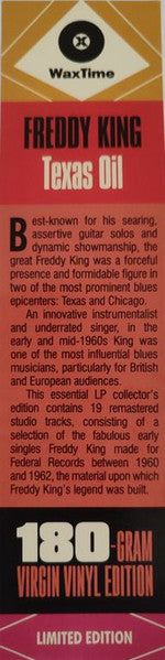 Freddie King : Texas Oil: Federal Recordings 1960-1962 (12", Comp, Ltd, 180)