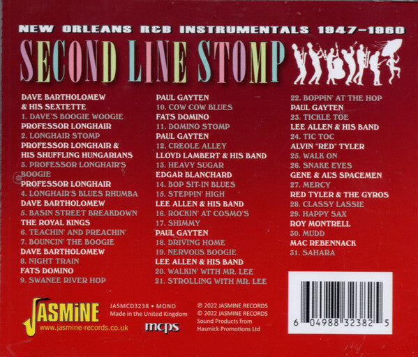 Various : Second Line Stomp - New Orleans R&B Instrumentals 1947 - 1960 (CD, Comp, Mono)