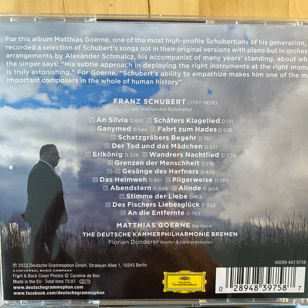 Franz Schubert, Matthias Goerne, Deutsche Kammerphilharmonie Bremen, Florian Donderer : Schubert Revisited (CD, Album)