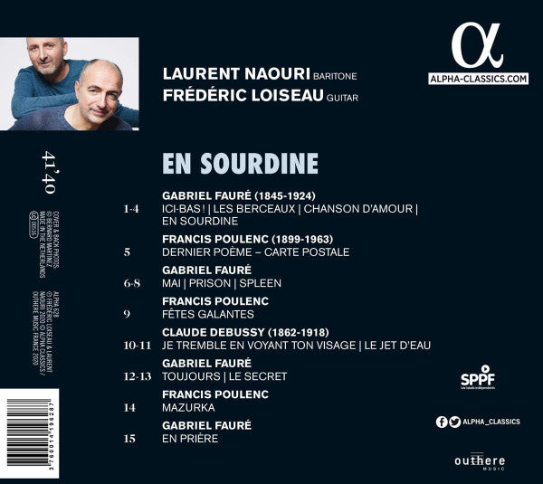 Laurent Naouri, Frédéric Loiseau : En Sourdine (CD, Album)