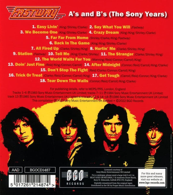 Fastway (2) : A's and B's (The Sony Years) (CD, Comp)