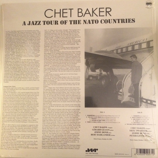 Chet Baker : In Europe: A Jazz Tour Of The Nato Countries (LP, Comp, Ltd, RE, 180)