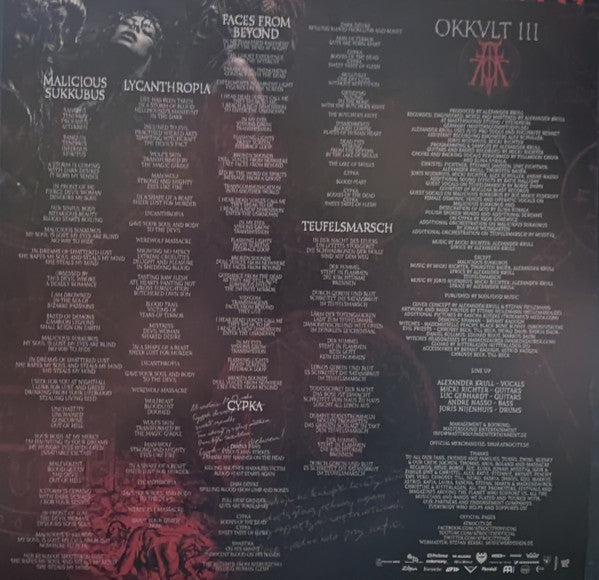 Atrocity : Okkult III (LP, Album, Ltd, Cle)