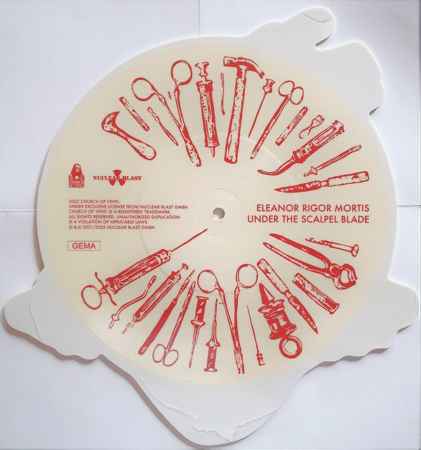 Carcass : Eleanor Rigor Mortis / Under The Scalpel Blade (7", Shape, Ltd, Num, Pic)
