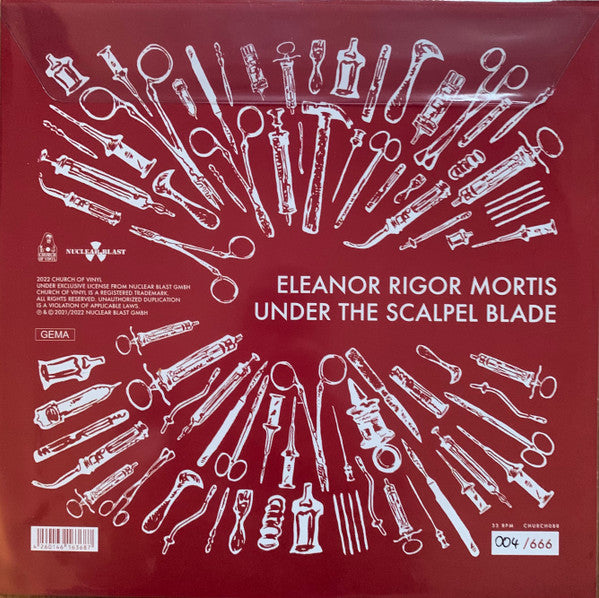 Carcass : Eleanor Rigor Mortis / Under The Scalpel Blade (7", Shape, Ltd, Num, Pic)