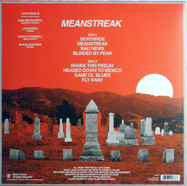 Love Gang (3) : Meanstreak (LP, Album, Ltd, Yel)