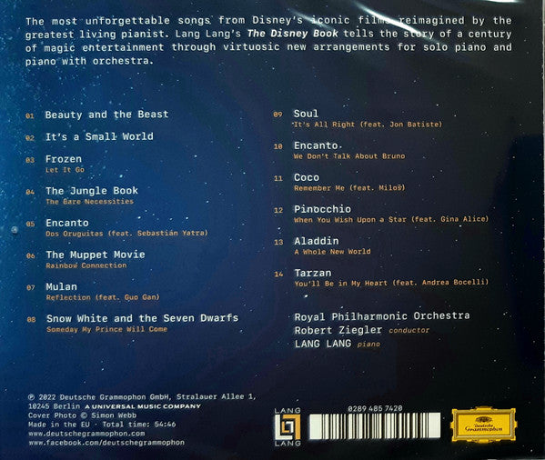 Lang Lang : The Disney Book (CD, Album)