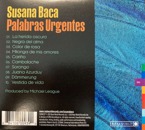 Susana Baca : Palabras Urgentes (CD)