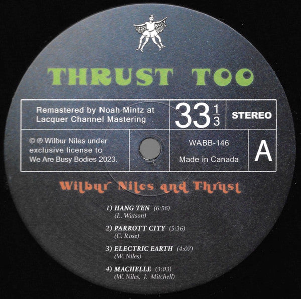 Wilbur Niles And Thrust : Thrust Too (LP, Album, RE, RM)